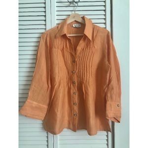 Coldwater Creek orange blouse